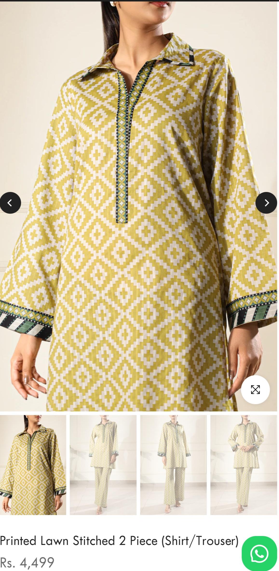 saya (printed lawn stitched 2 piece)