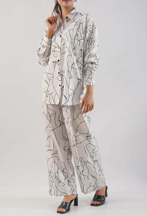 saya (Jacquard viscose stitched 2 piece)