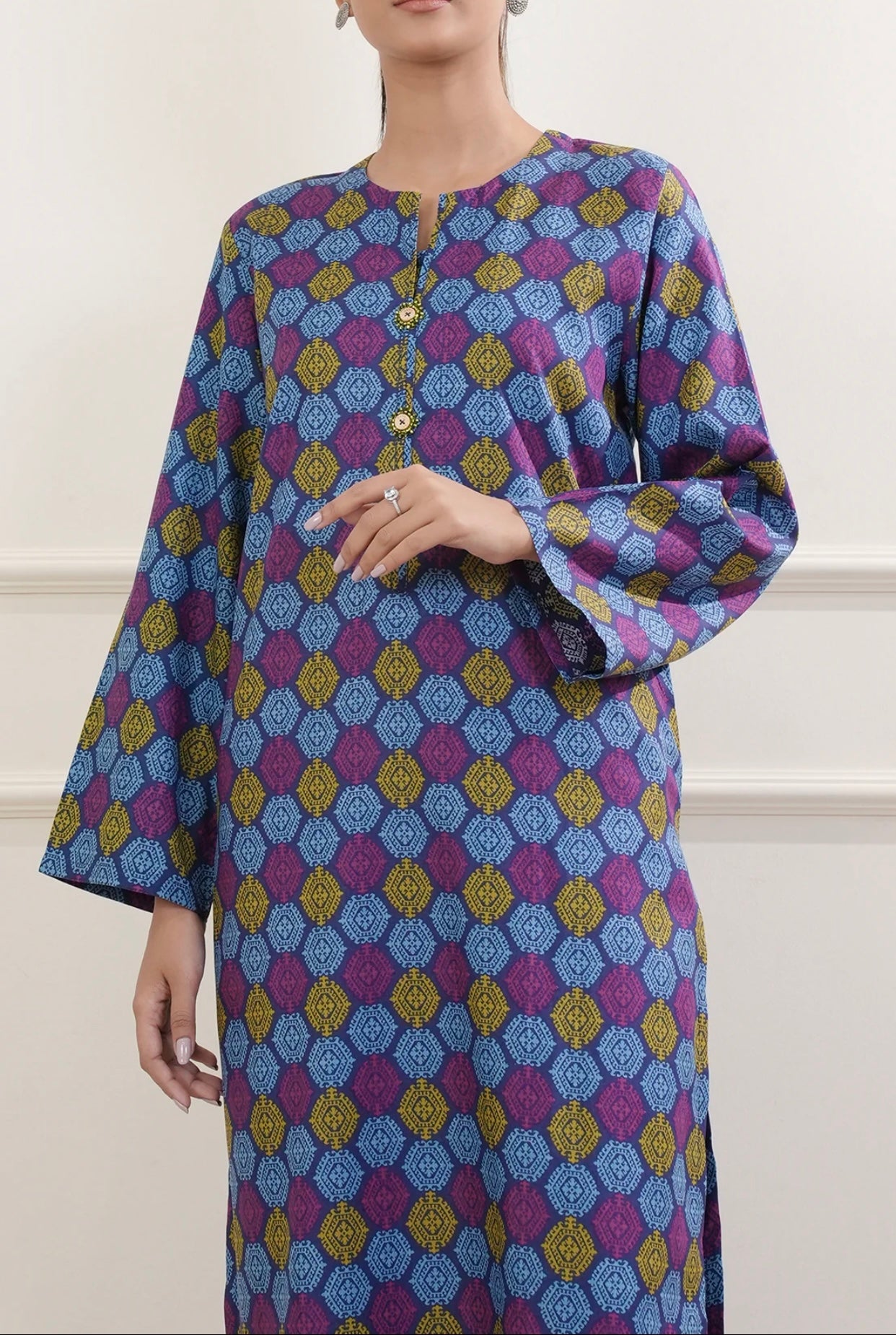 saya (2 piece stitched printed set)