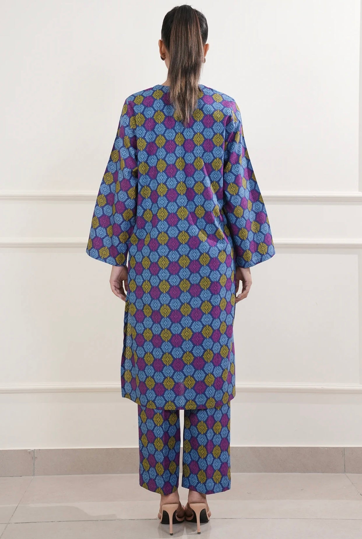 saya (2 piece stitched printed set)