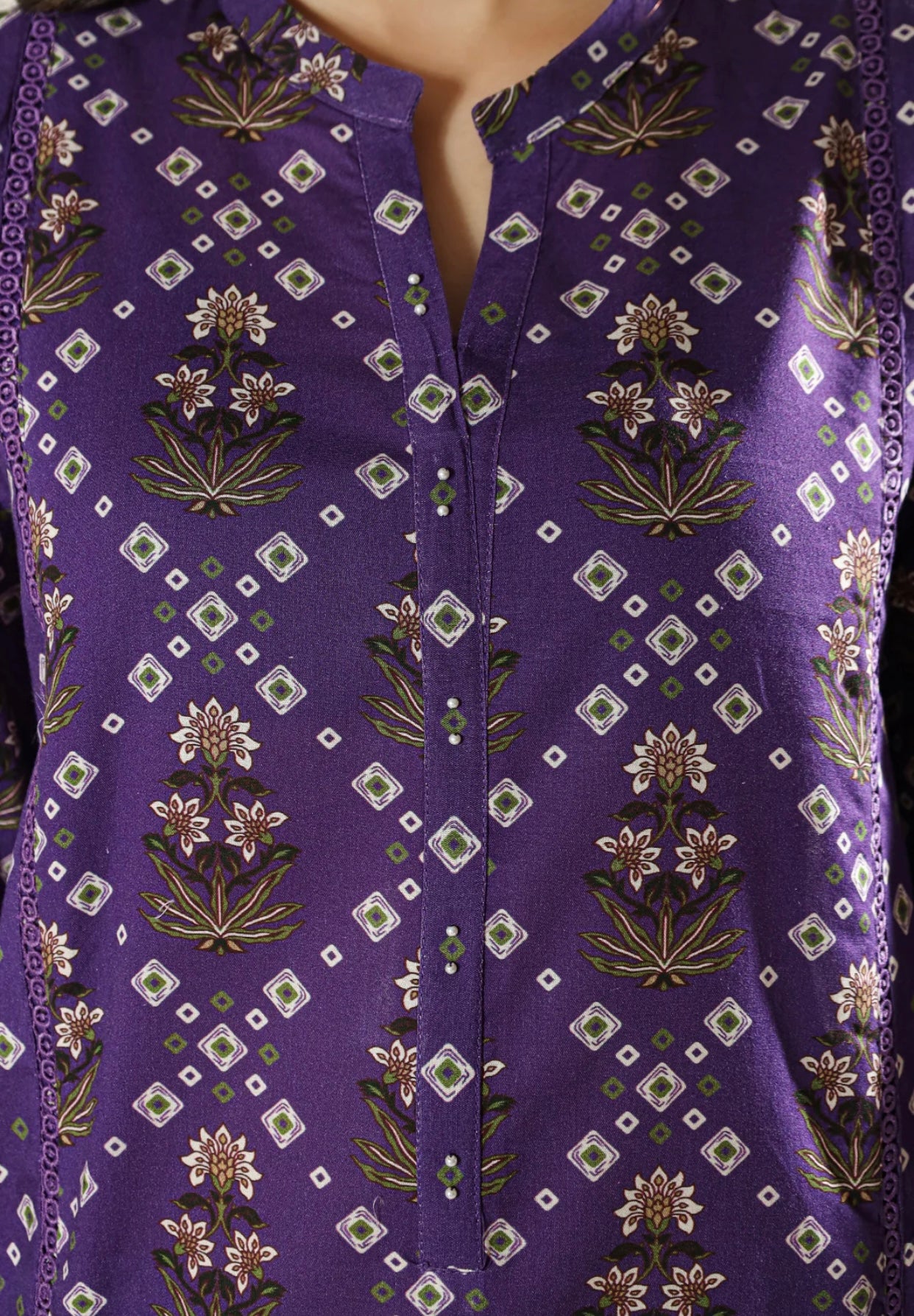 saya (2 piece printed stitched set)