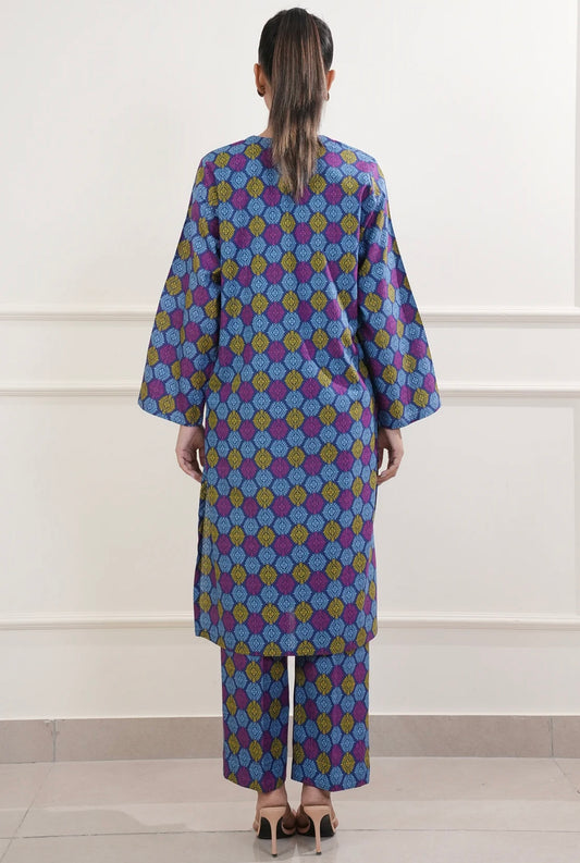 saya (2 piece stitched printed set)
