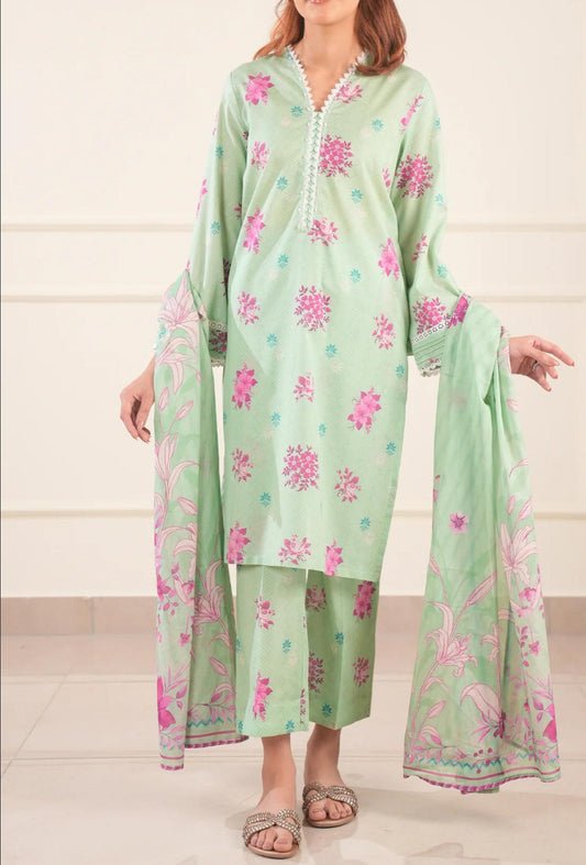 Saya 2 piece stitched printed floral suit